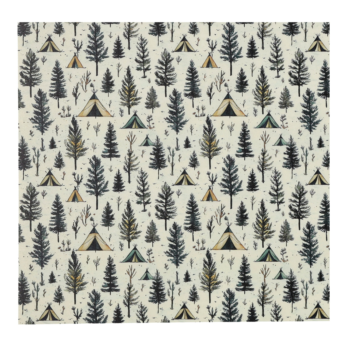 PatternPly® Full Coverage Rustic Tents sheet showing the pattern
