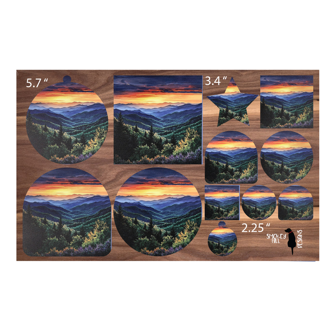 PatternPly® Full Coverage Mountain Horizon Three Sizes