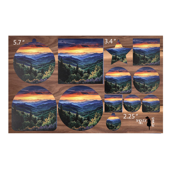 PatternPly® Full Coverage Mountain Horizon Three Sizes