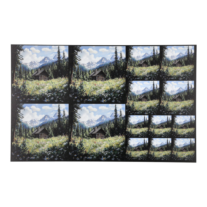 PatternPly® Full Coverage Mountain Cabin Three Sizes