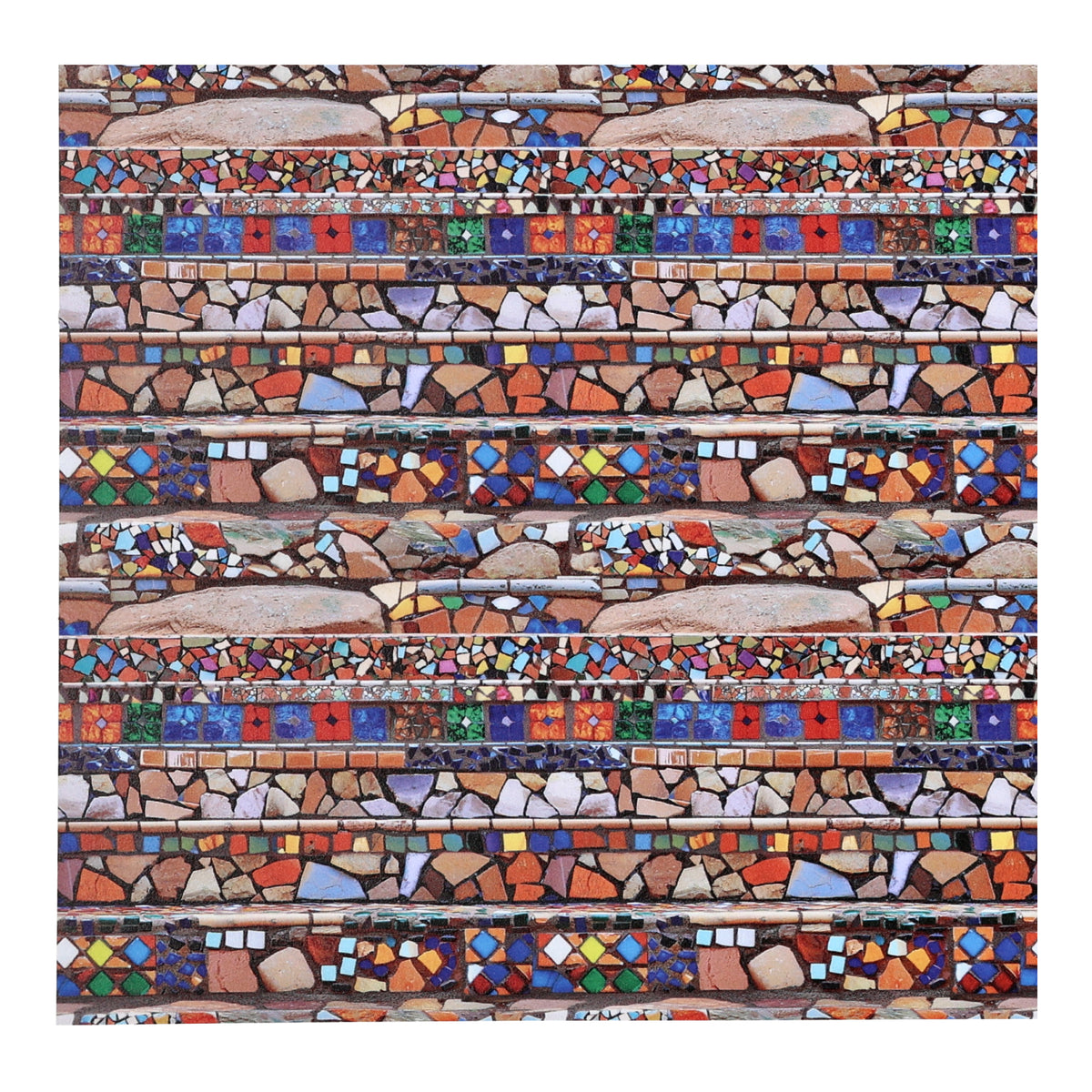 PatternPly® Full Coverage Mosaic Stairs sheet showing the pattern