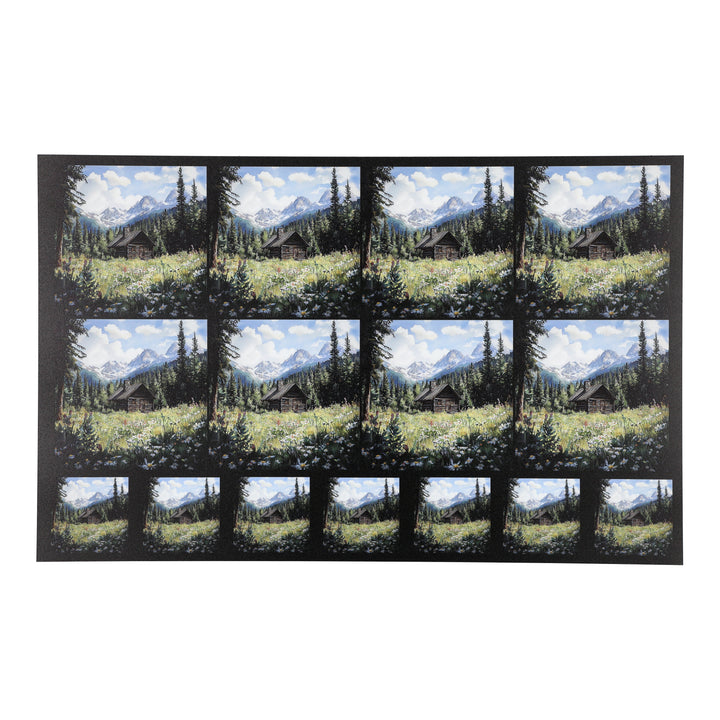 PatternPly® Full Coverage Mountain Cabin Two Sizes