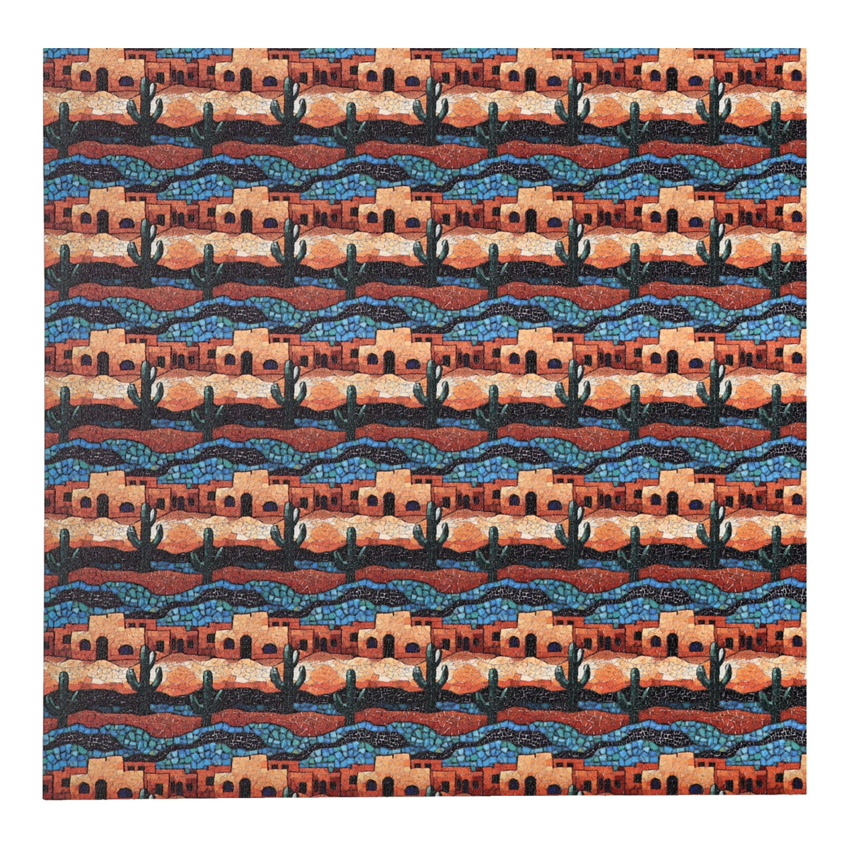 PatternPly® Full Coverage Mosaic Pueblos Micro sheet showing the pattern