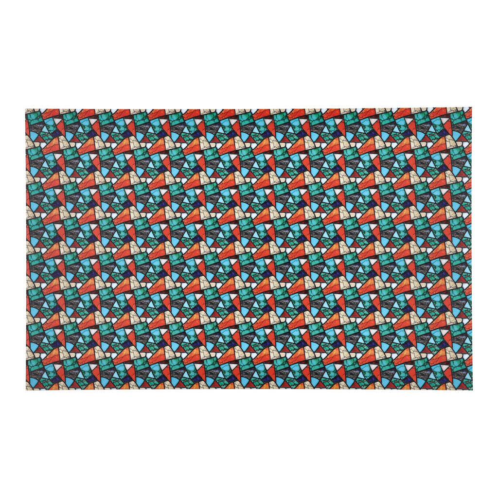 PatternPly® Full Coverage Colorful Turquoise Mosaic Micro product photo 3