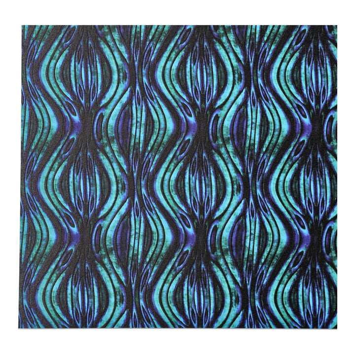 PatternPly® Full Coverage Blue Green Abalone Vertical Ripples
