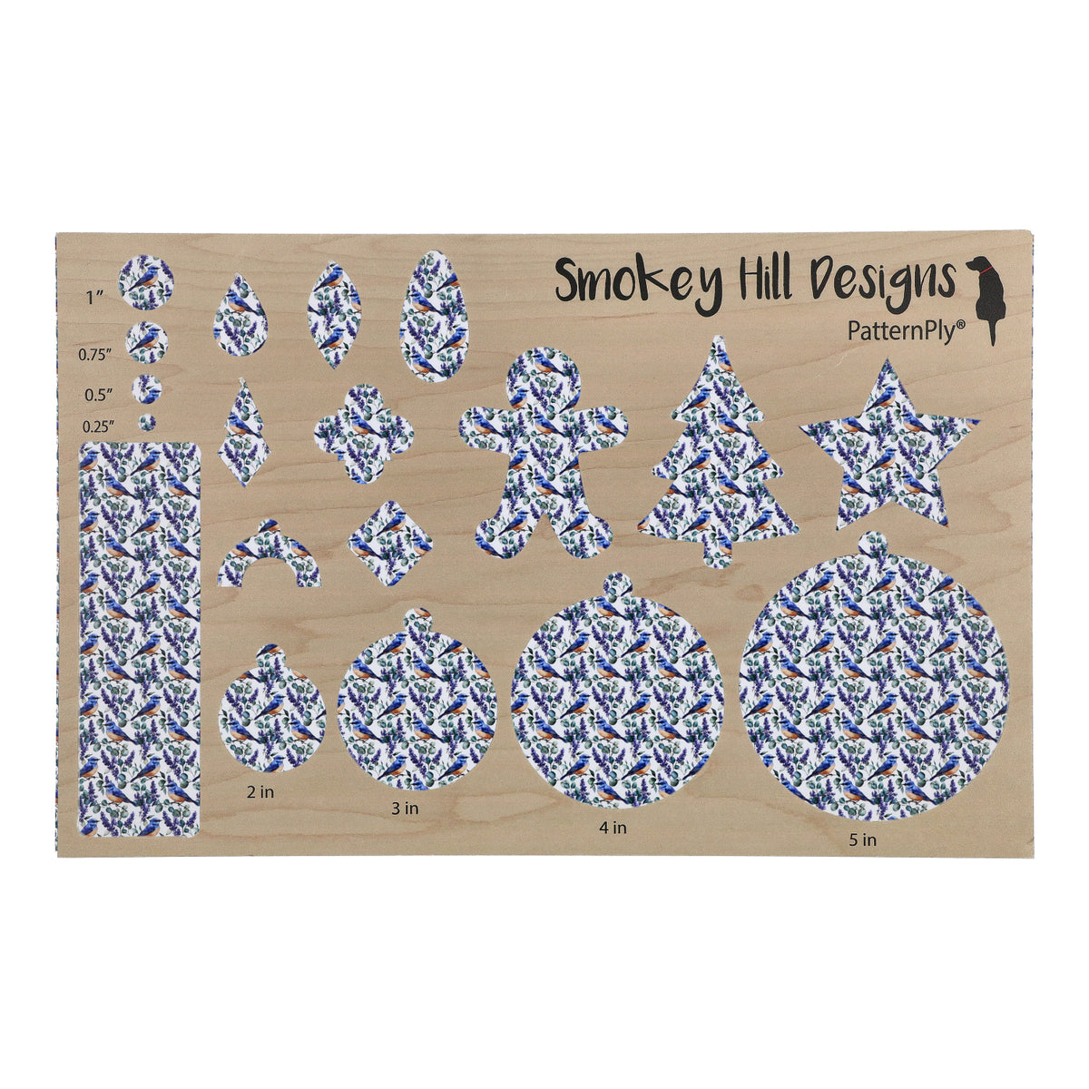 PatternPly® Full Coverage Bluebirds and Flowers Micro product photo 2