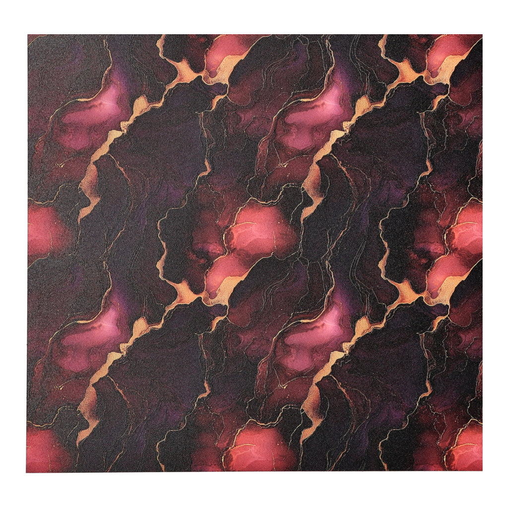 PatternPly® Full Coverage Magenta and Gold Ink sheet showing the pattern