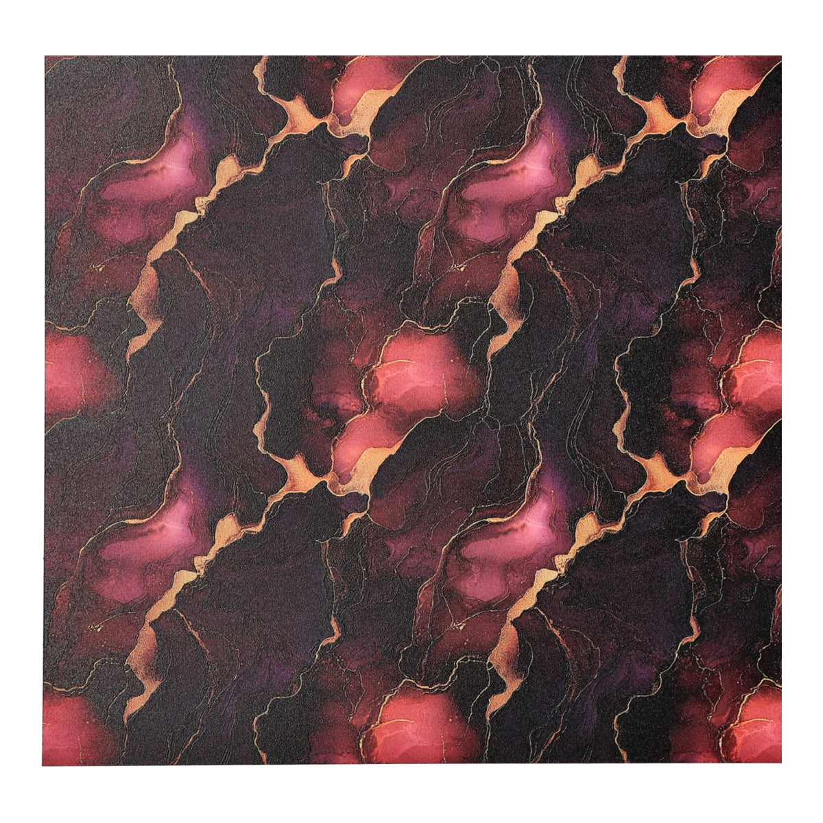 PatternPly® Full Coverage Magenta and Gold Ink sheet showing the pattern