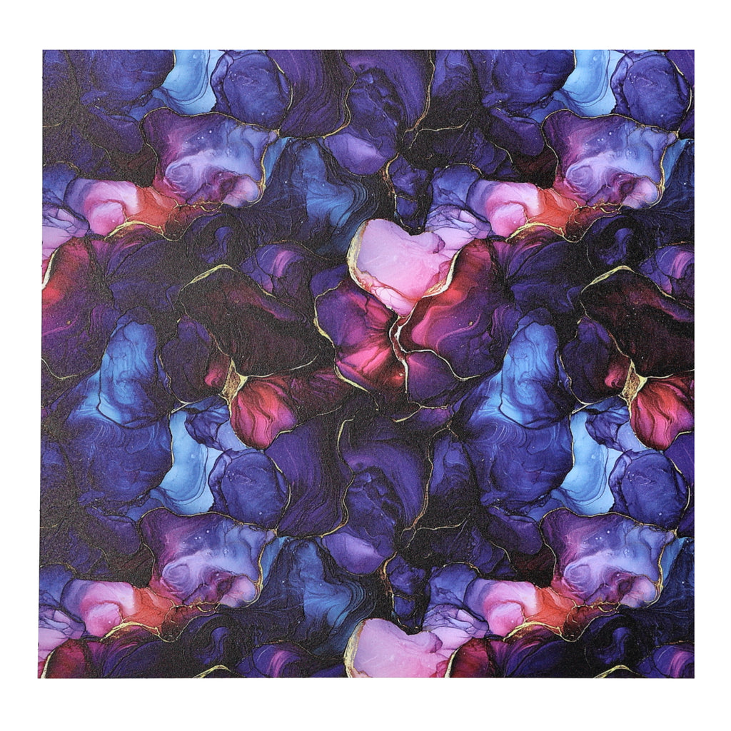 PatternPly® Full Coverage Magenta Blue Abstract sheet showing the pattern
