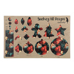 PatternPly® Full Coverage Deep Red Green and Gold Ink product photo 2