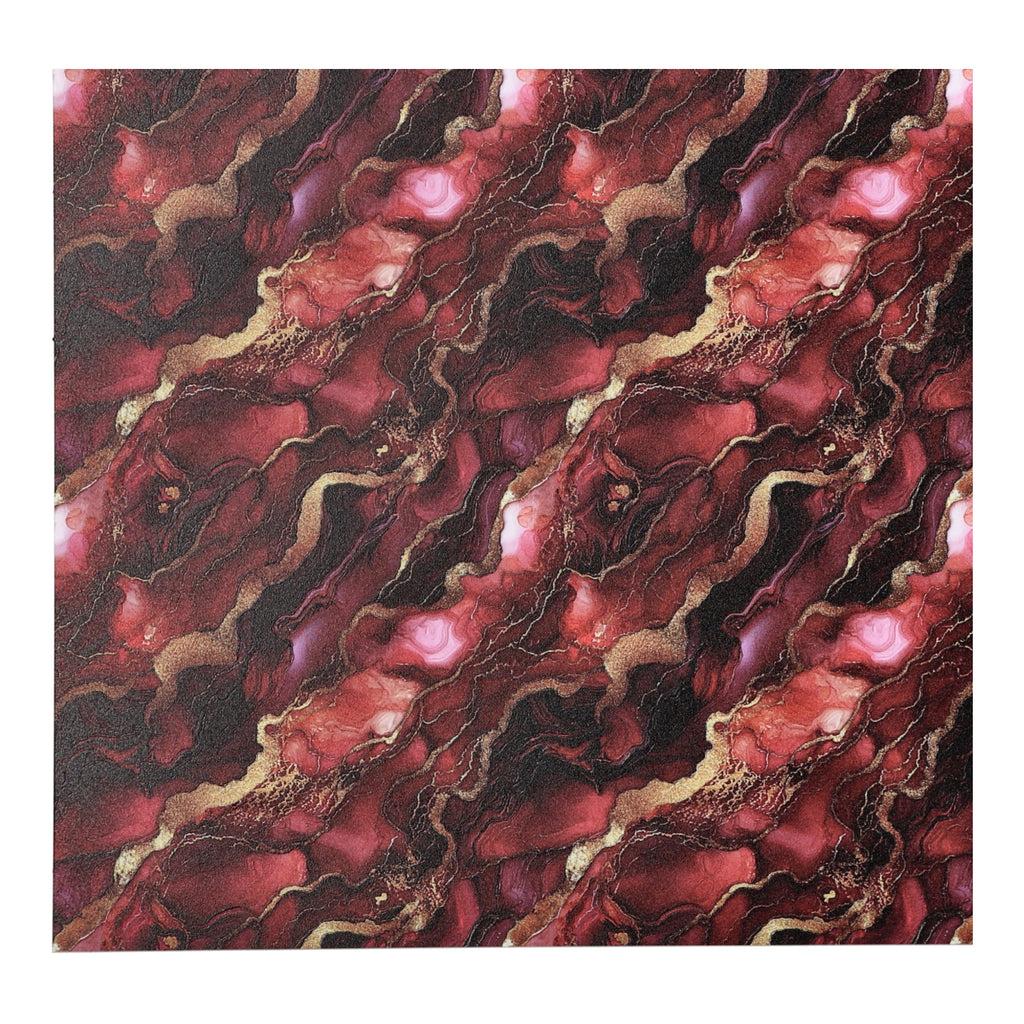 PatternPly® Full Coverage Crimson and Gold Ink sheet showing the pattern