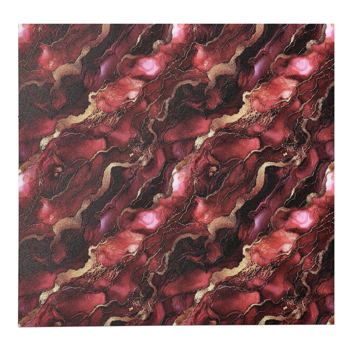 PatternPly® Full Coverage Crimson and Gold Ink sheet showing the pattern