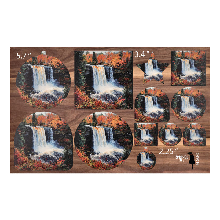 PatternPly® Transparent Forest Waterfall Three Sizes