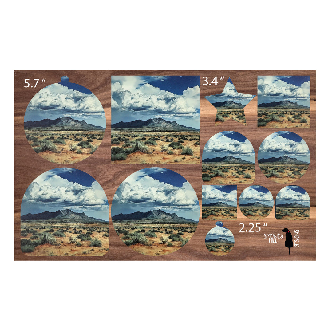 PatternPly® Transparent Desert Mountain Three Sizes