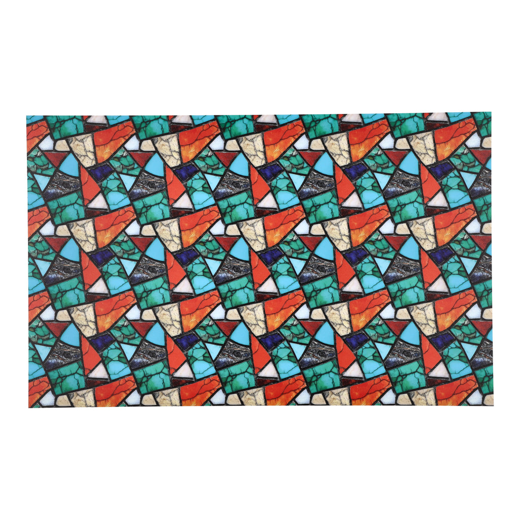 PatternPly® Full Coverage Colorful Turquoise Mosaic product photo 3
