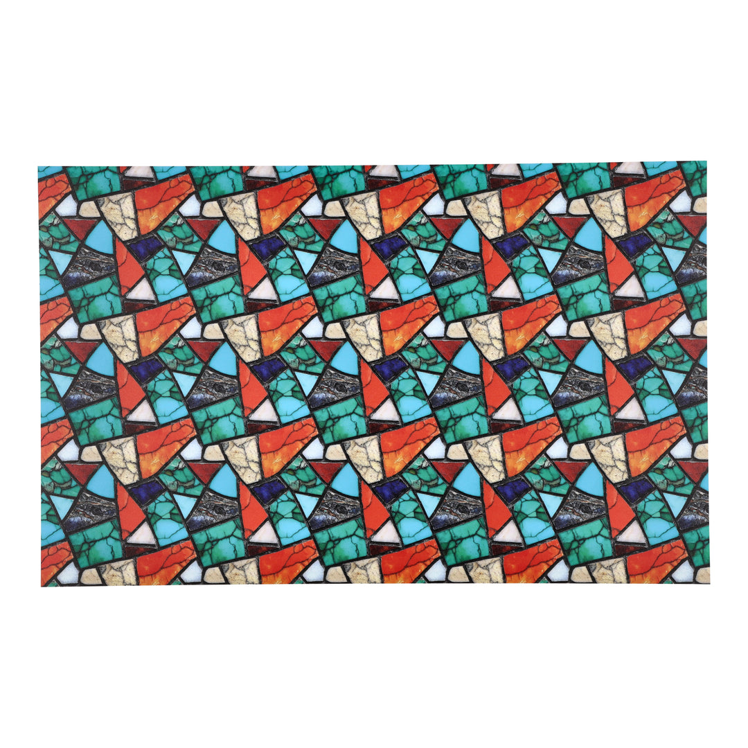 PatternPly® Full Coverage Colorful Turquoise Mosaic