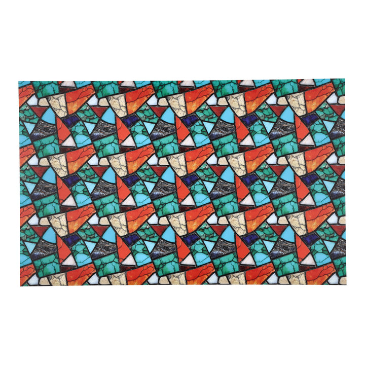 PatternPly® Full Coverage Colorful Turquoise Mosaic