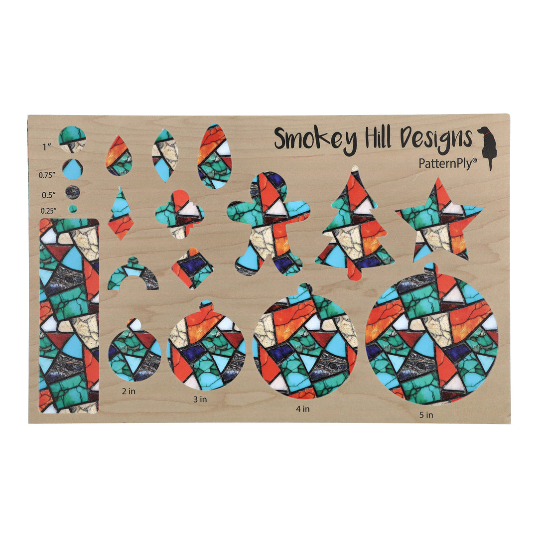 PatternPly® Full Coverage Colorful Turquoise Mosaic