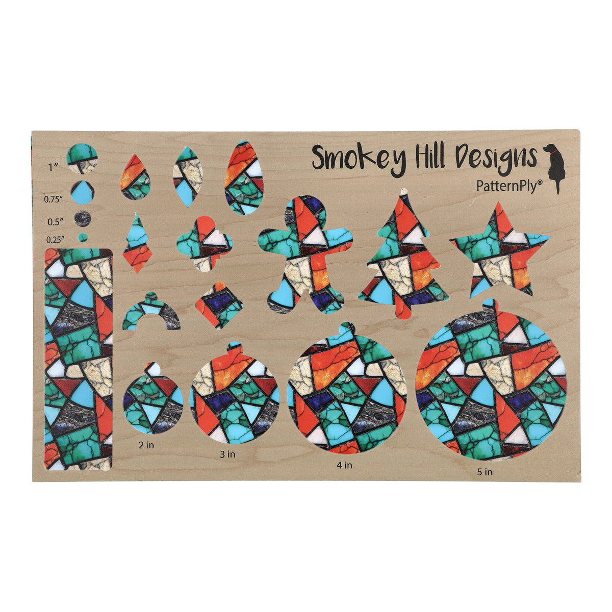 PatternPly® Full Coverage Colorful Turquoise Mosaic product photo 2