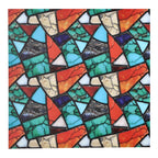 PatternPly® Full Coverage Colorful Turquoise Mosaic sheet showing the pattern