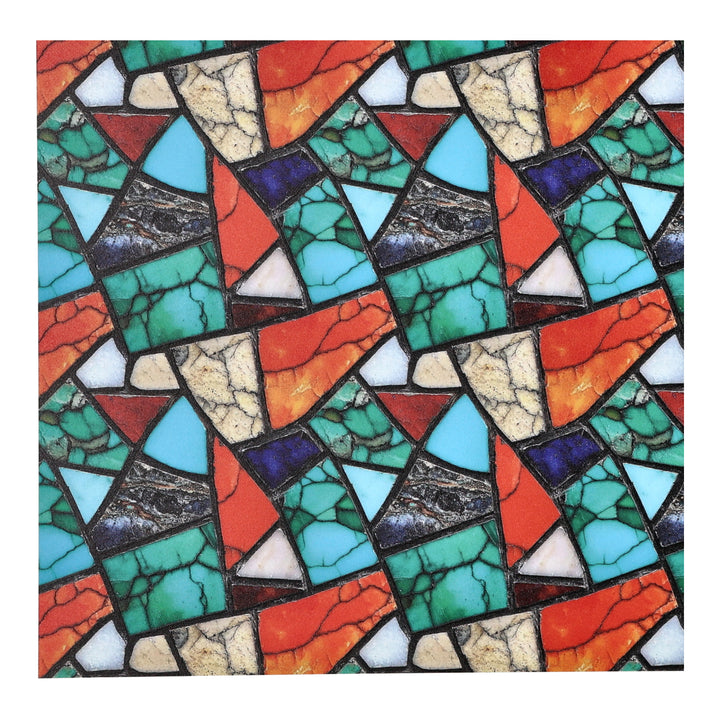 PatternPly® Full Coverage Colorful Turquoise Mosaic