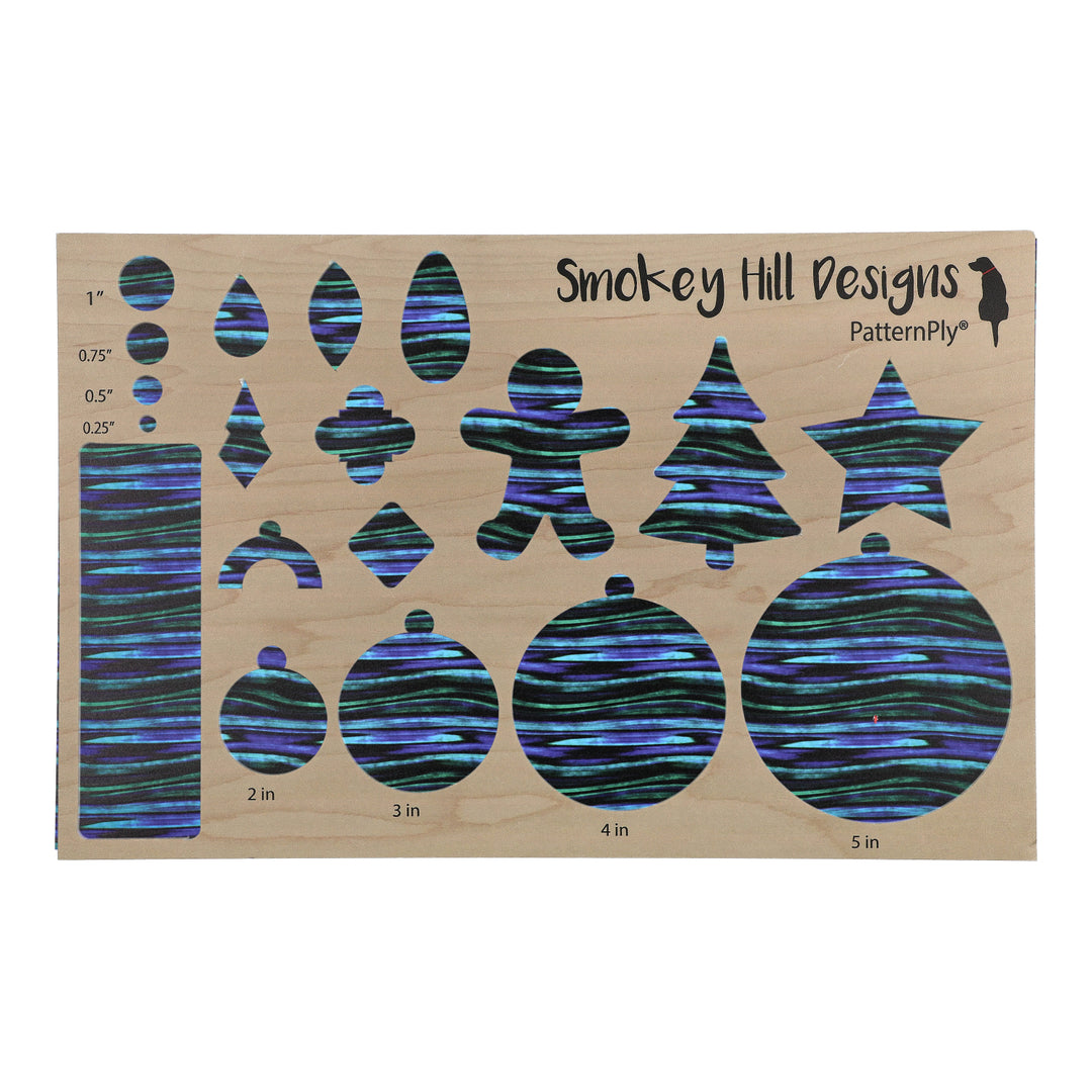 PatternPly® Full Coverage Blue Green Abalone Horizontal Streaks