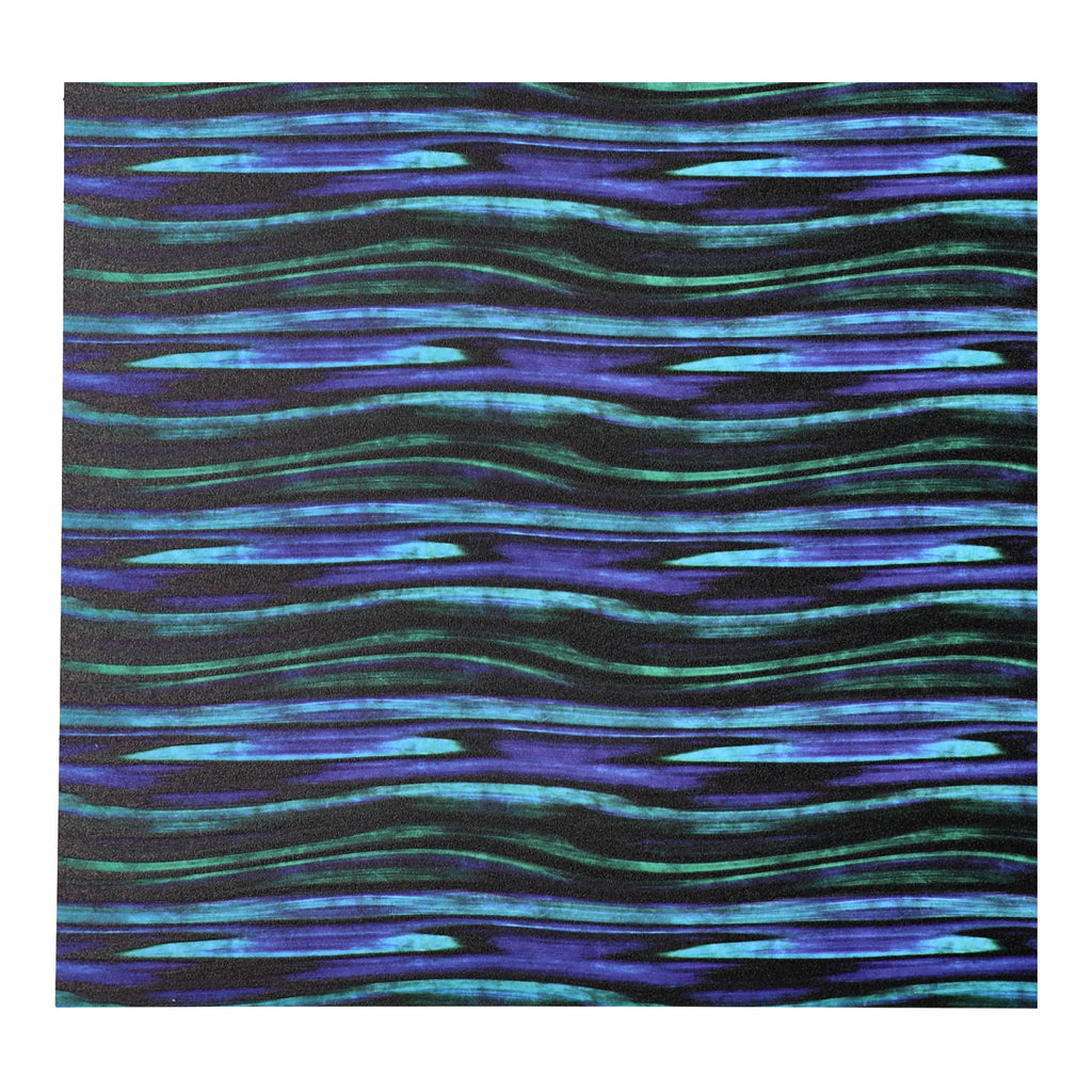 PatternPly® Full Coverage Blue Green Abalone Horizontal Streaks sheet showing the pattern