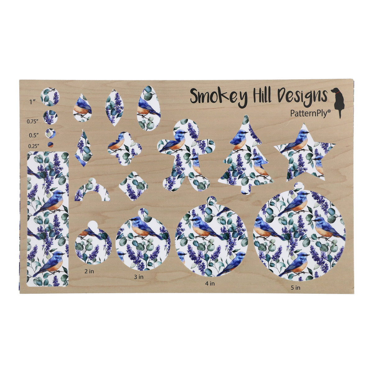 PatternPly® Full Coverage Bluebirds and Flowers product photo 2