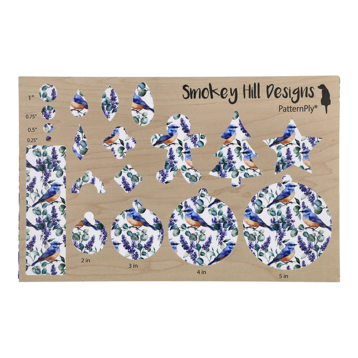 PatternPly® Full Coverage Bluebirds and Flowers