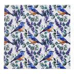 PatternPly® Full Coverage Bluebirds and Flowers sheet showing the pattern