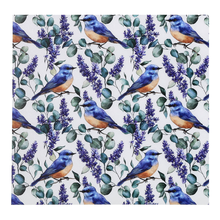 PatternPly® Full Coverage Bluebirds and Flowers