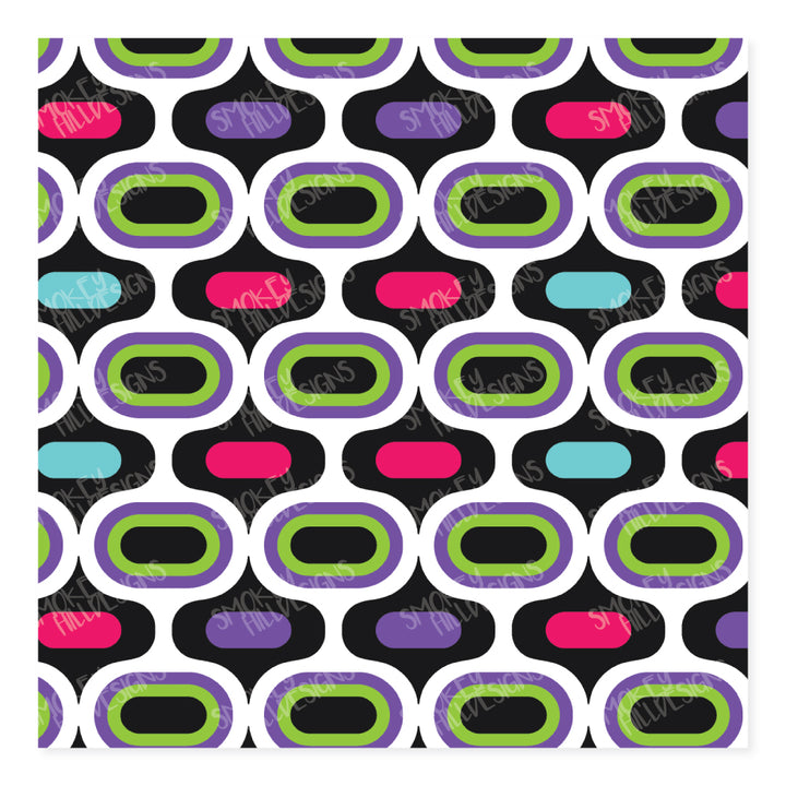 PatternPly® Scattered Futuristic Teardrop Trio