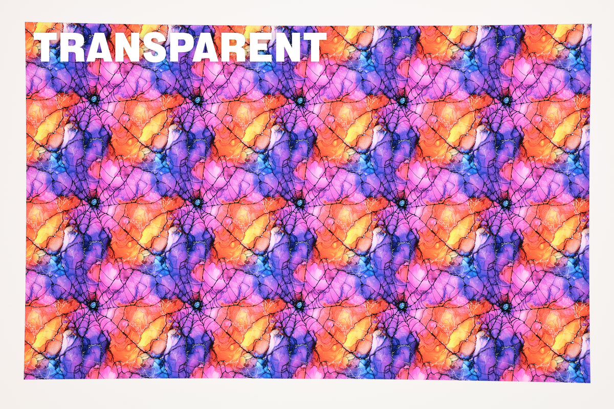 PatternPly® Transparent Galaxy Spiderwebs sheet showing the pattern