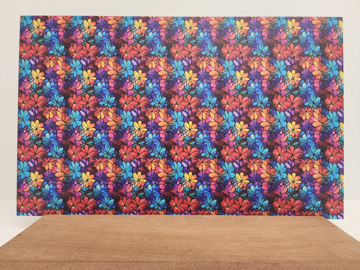PatternPly® Full Coverage Geometric Floral Stained Glass product photo 3