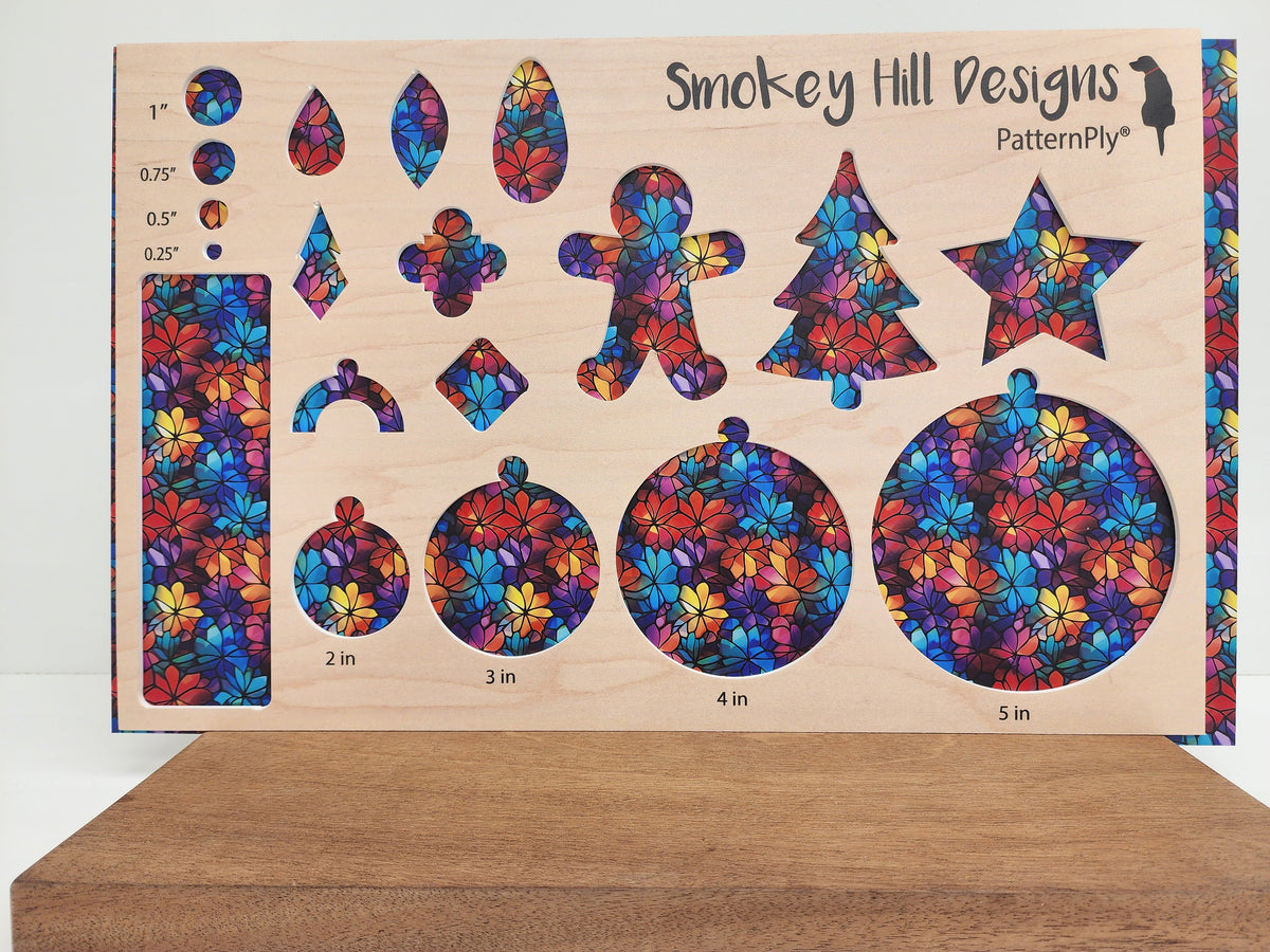 PatternPly® Full Coverage Geometric Floral Stained Glass product photo 2