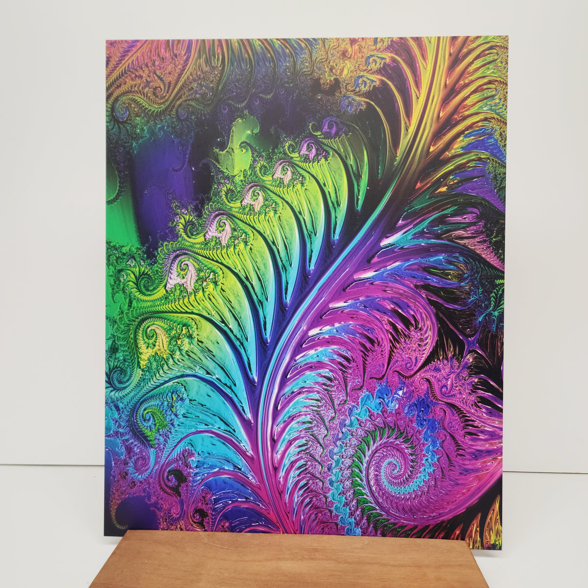 PatternPly® 19x24" Glassy Rainbow Swirl XL Scale sheet showing the pattern