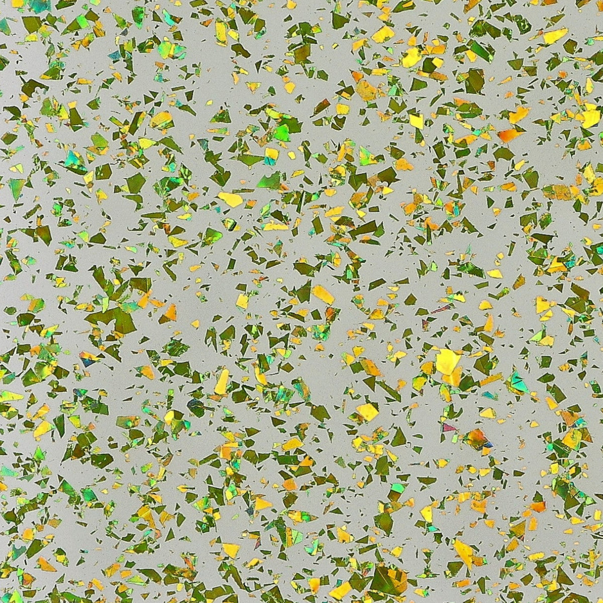 Chartreuse Holographic Flakes acrylic sheet