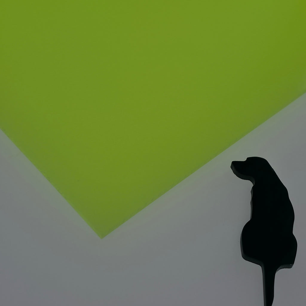 Glow Chartreuse Solar Flare acrylic sheet
