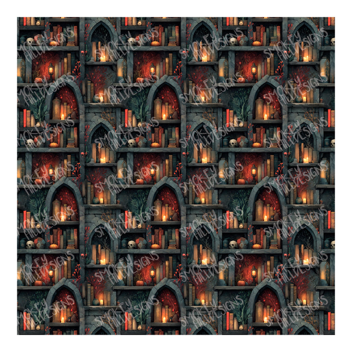 PatternPly® Transparent Goblins Bookshelf