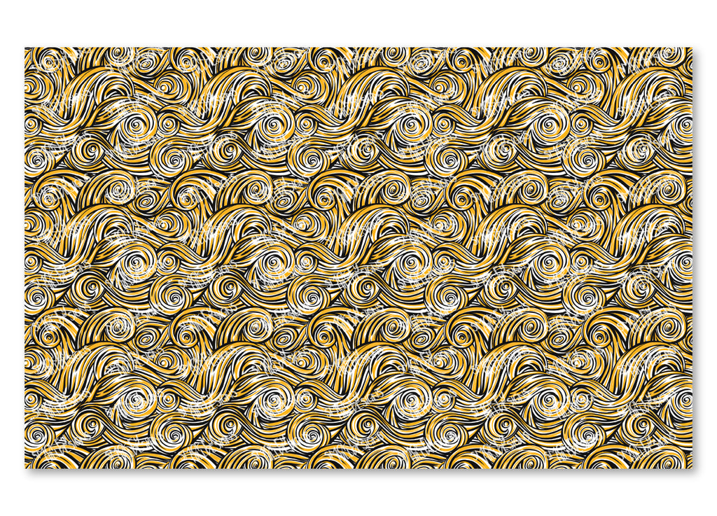 PatternPly® Scattered Gold and Black Swirls product photo 2