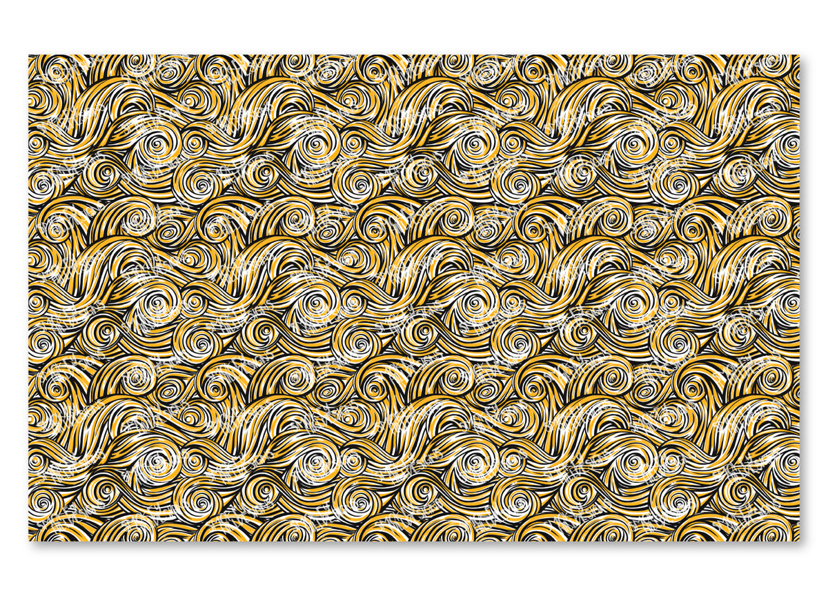 PatternPly® Scattered Gold and Black Swirls product photo 2