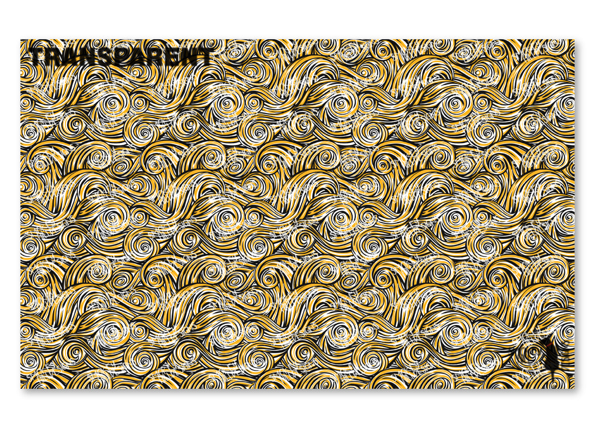 PatternPly® Transparent Gold and Black Swirls product photo 2