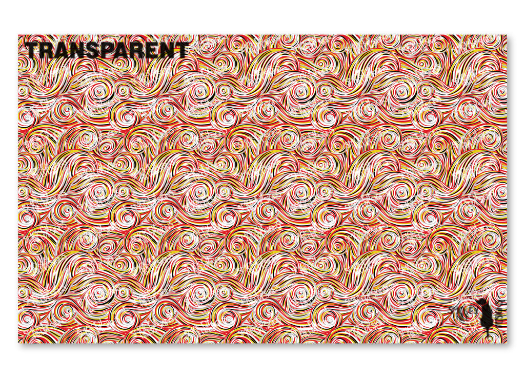 PatternPly® Transparent Gold, Black, and Red Swirls product photo 2