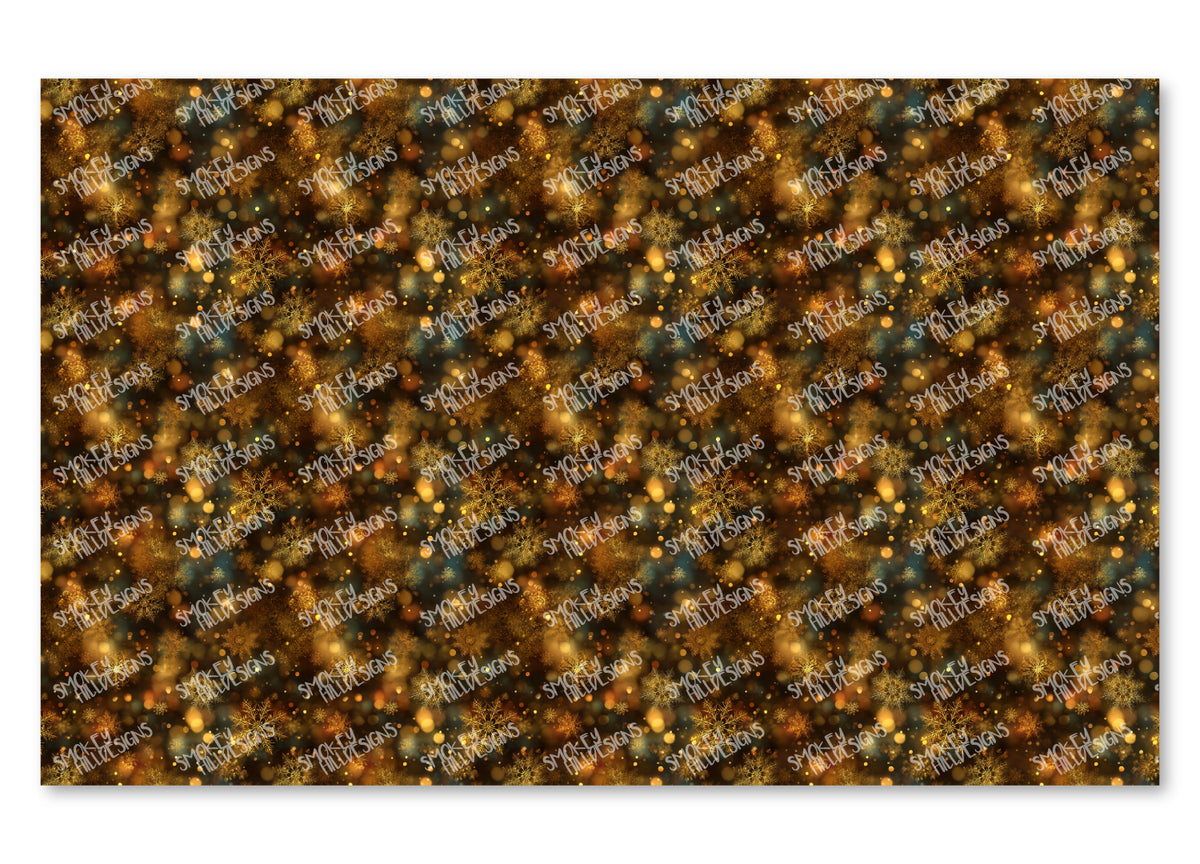 PatternPly® Transparent Gold Bokeh Snow product photo 4