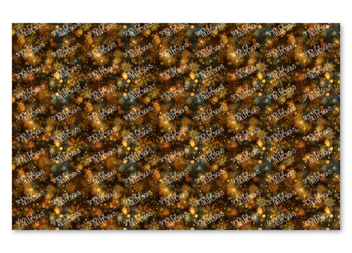 PatternPly® Full Coverage Gold Bokeh Snow