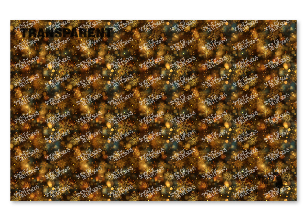 PatternPly® Transparent Gold Bokeh Snow product photo 2