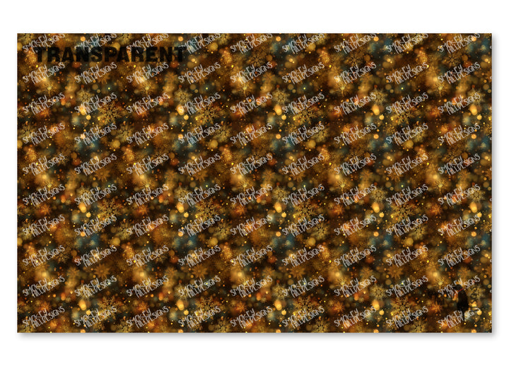 PatternPly® Transparent Gold Bokeh Snow