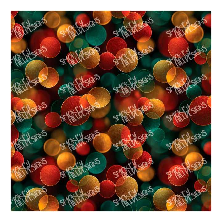 PatternPly® Full Coverage Gold Holiday Bokeh