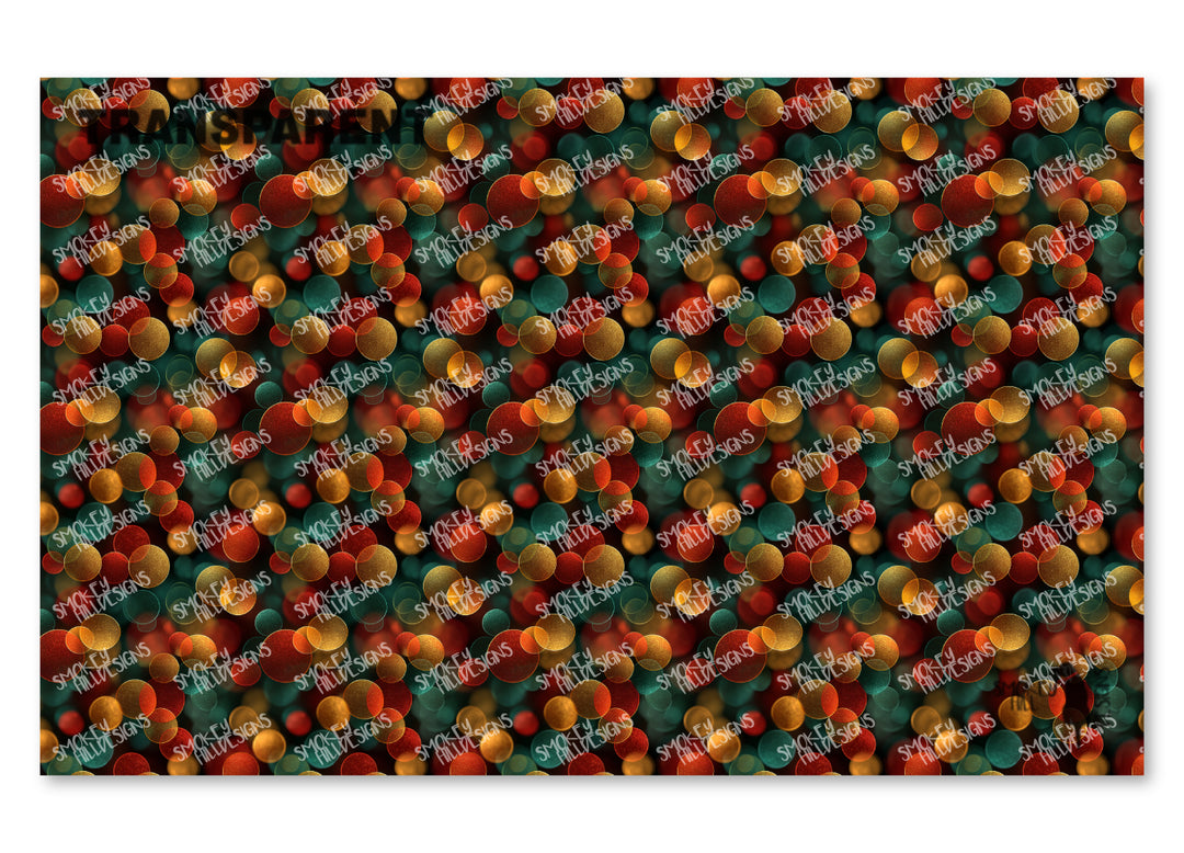 PatternPly® Transparent Gold Holiday Bokeh