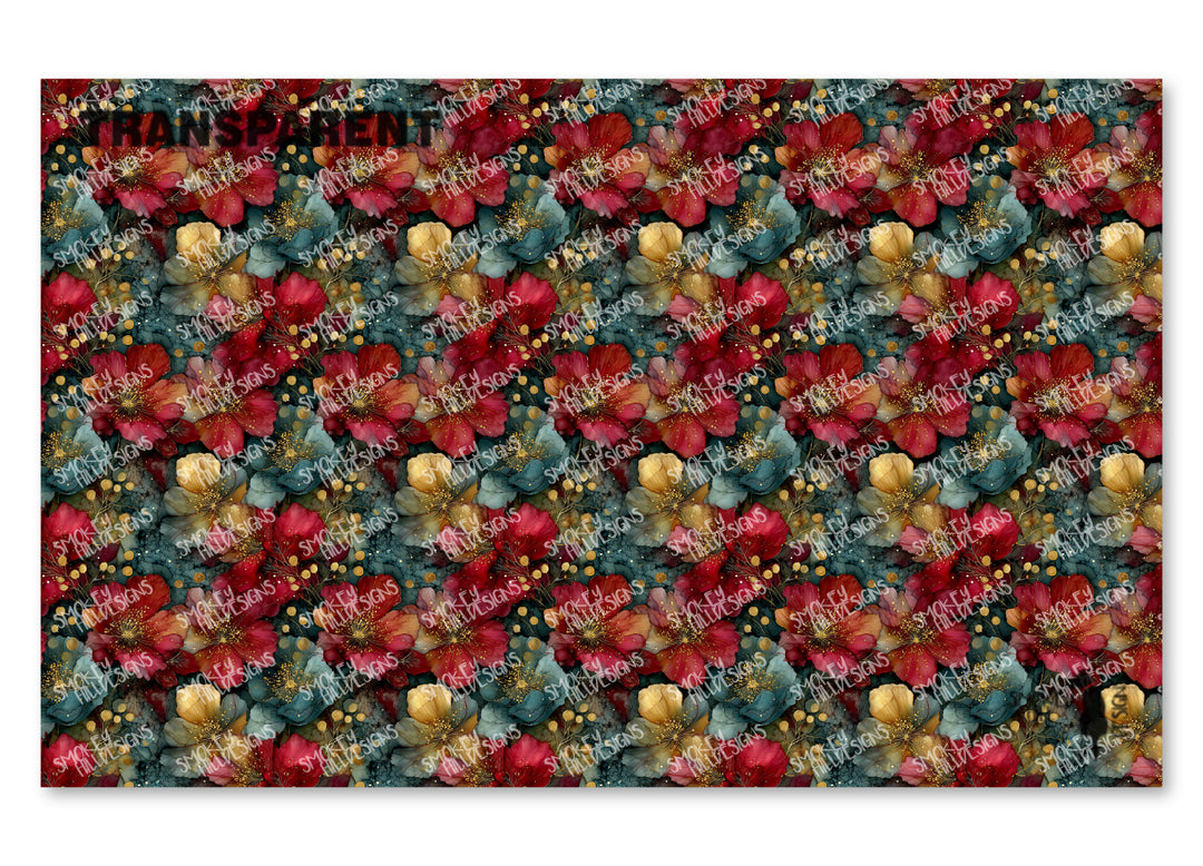 PatternPly® Transparent Gold Speckle Floral